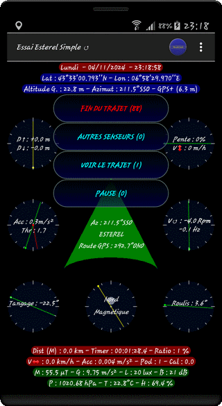 TraJecSan : Enregistrer