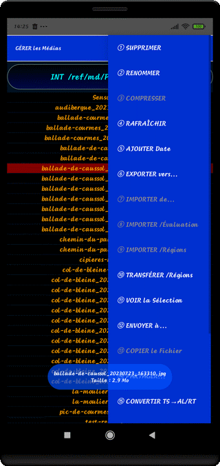 TraJecSan : Gérer les Médias