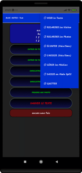 TraJecSan : Utiliser le Bloc Notes