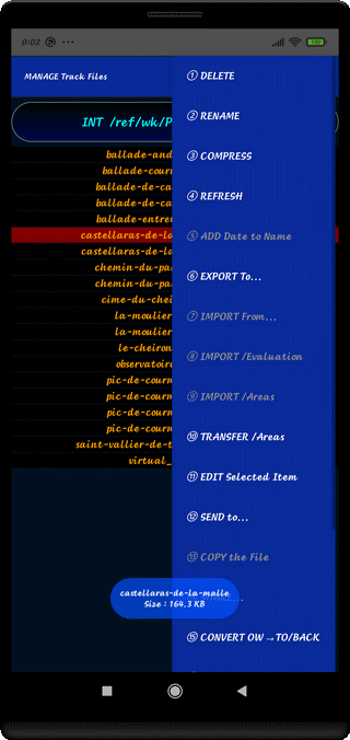TraJecSan : Manage the Tracks