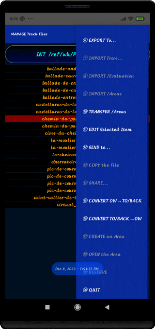 TraJecSan : Manage the Tracks