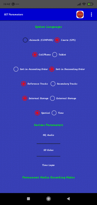 TraJecSan : Setting Parameters