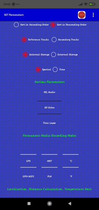 TraJecSan : Setting Parameters